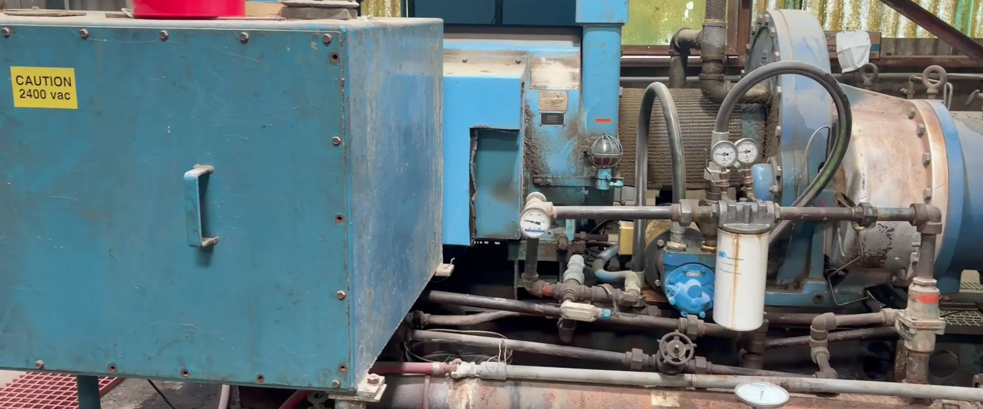 Walkdown frame with a located finding pinned in place